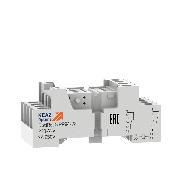 Розетка для реле OptiRel G RR94-74-230-7-V | 281171 | КЭАЗ