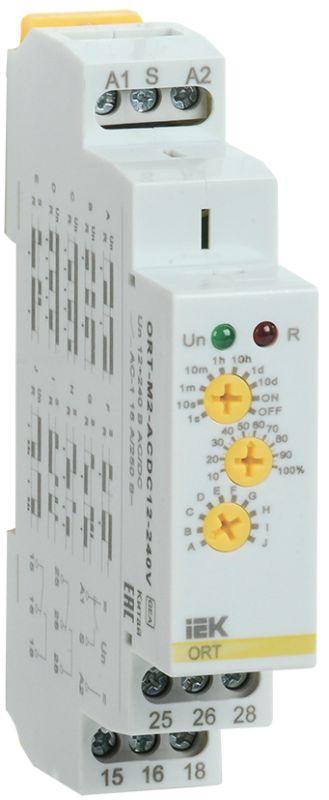 Реле времени ORT многофункциональное 2 конт. 12-240 В AC/DC  | ORT-M2-ACDC12-240V | IEK