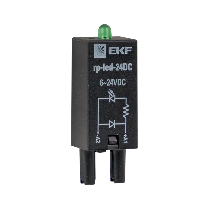 Модуль светодиодный 24 VDC для промежуточных реле RP EKF AVERES | rp-led-24DC | EKF