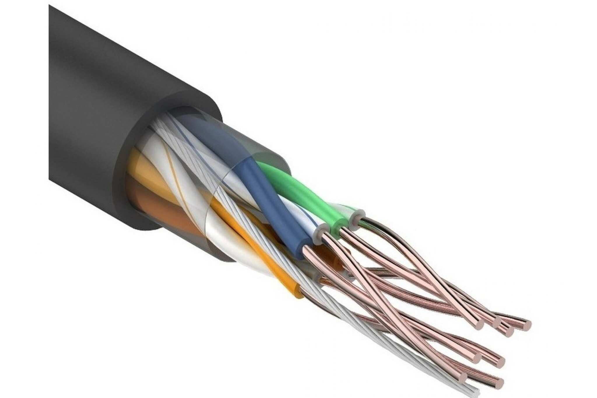 Кабель UTP  4PR  24AWG  CAT5e  305м  OUTDOOR | 01-0045 | REXANT
