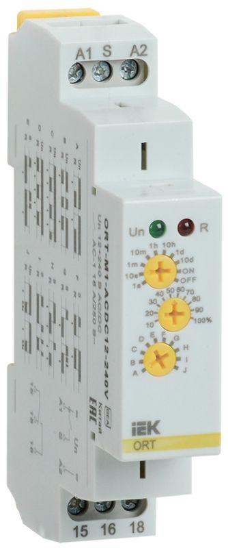 Реле времени ORT многофункциональное 1 конт. 12-240 В AC/DC  | ORT-M1-ACDC12-240V | IEK