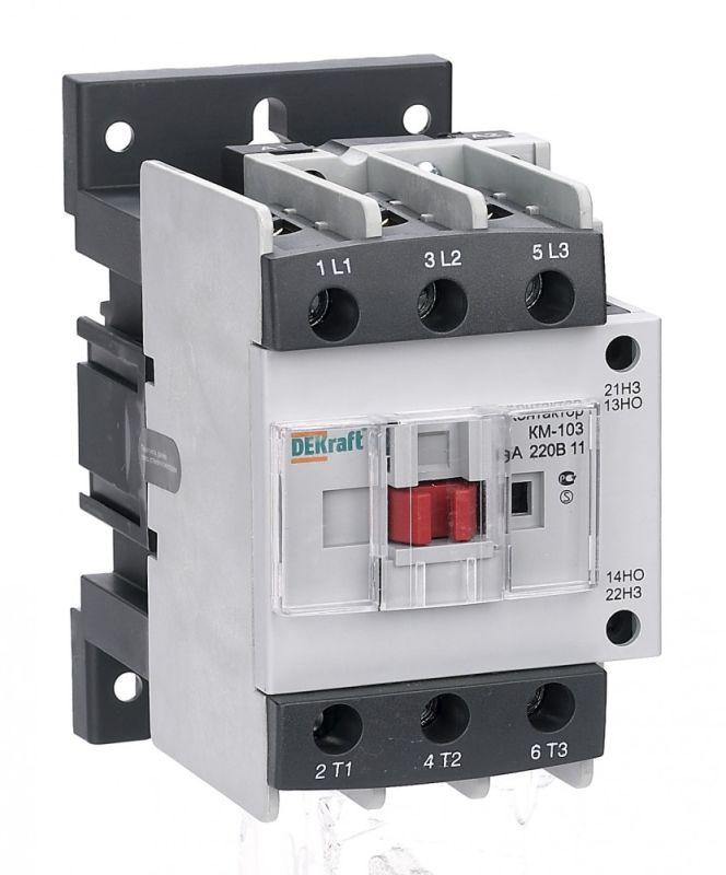 Контактор 65А 220В АС3 1НО+1НЗ КМ-103  | 22138DEK | DEKraft