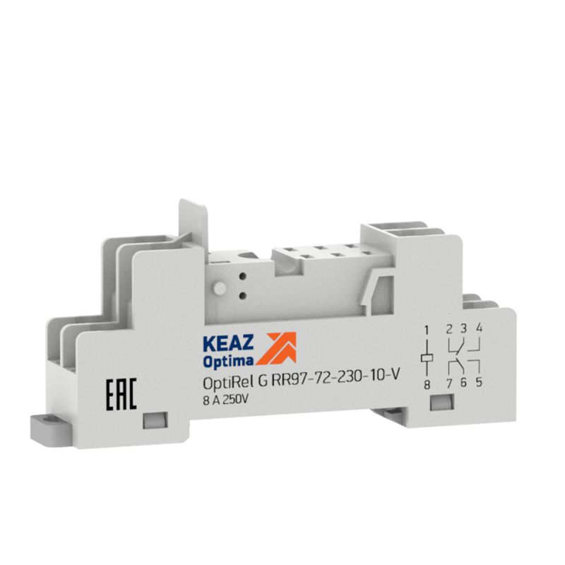 Розетка для реле OptiRel G RR97-72-230-10-V | 281177 | КЭАЗ