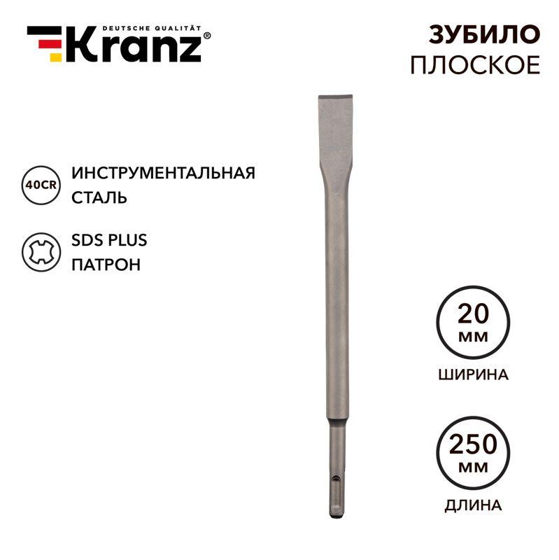 Зубило плоское 14х20х250 мм SDS-plus