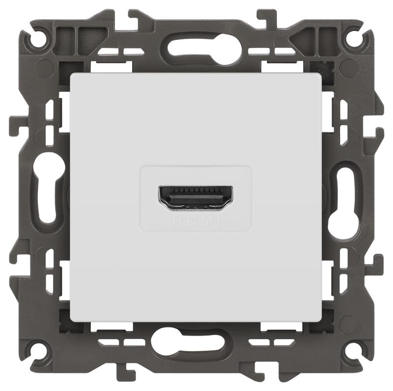 14-3114-01 Электроустановка ЭРА Розетка HDMI, IP20, Эра Elegance, белый | Б0034332 | ЭРА