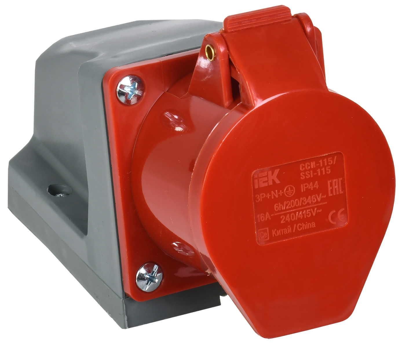 Розетка 115 стационарная 3Р+РЕ+N 16А 380В IP44  | PSR12-016-5 | IEK
