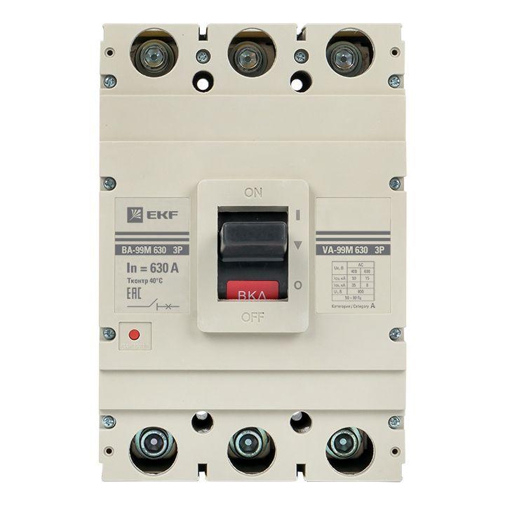 Автоматический выключатель ВА-99М 630/630А 3P 50кА EKF Basic | mccb99-630-630m | EKF