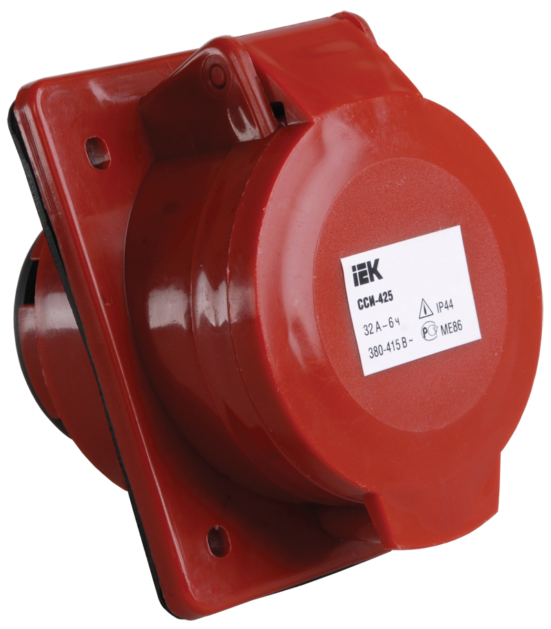 Розетка 425 скрытая 3Р+Е+N 32А 380В IP44  | PSR42-032-5 | IEK