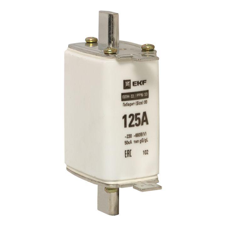 Плавкая вставка ППН-33 160/125А габарит 00 | fus-33/160/125 | EKF