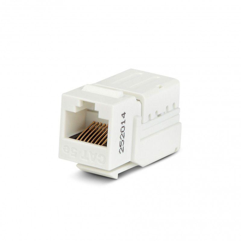 Вставка Keystone Jack RJ45 (8P8C) кат.5E 110 IDC KJNE-8P8C-C5e-90-WH заделка с помощью NE-TOOL бел. 