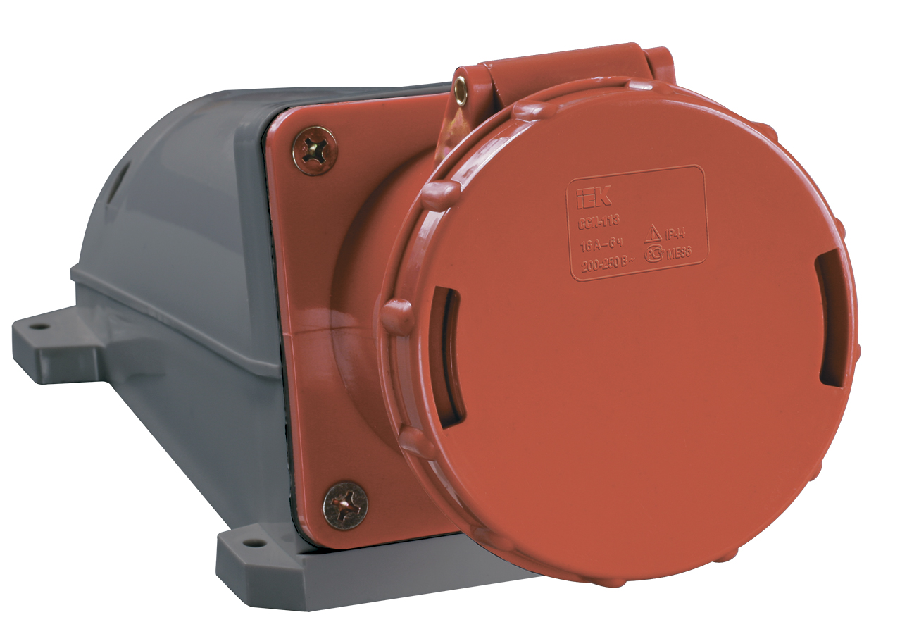 Розетка 135 стационарная 3Р+РЕ+N 63А 380В IP54  | PSR12-063-5 | IEK