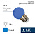 Лампа шар e27 5 LED  Ø45мм - синяя | 405-113 | NEON-NIGHT