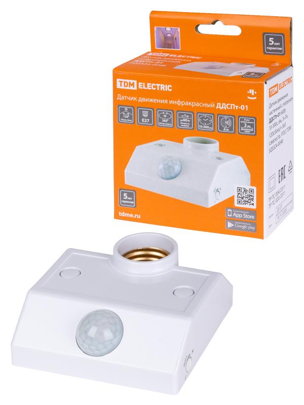 ДДСПт-01 60Вт, 10-300с, 6м, 3+Лк, 120(сбоку)+360(сверху)гр, IP20, | SQ0324-0048 | TDM