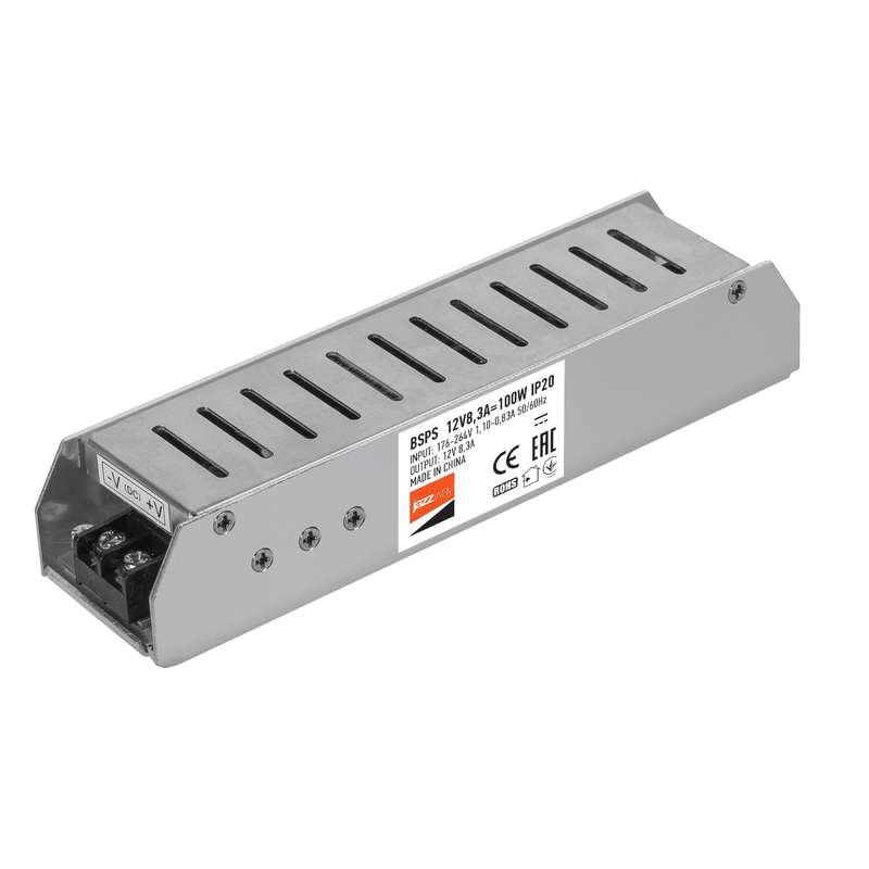 BSPS 12V8,30A=100W IP20 3 г.гар. Jazzway