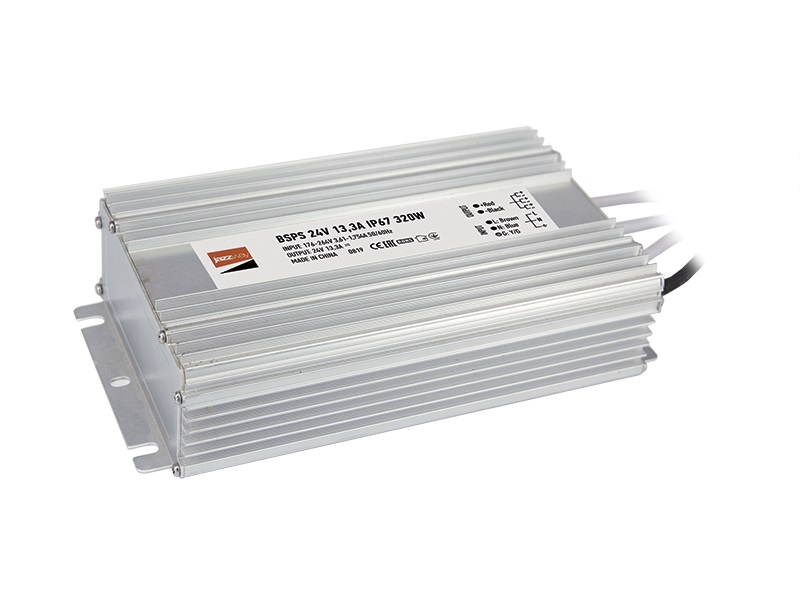 BSPS 24V 13.30A=320W IP67 3 г.гар. Jazzway