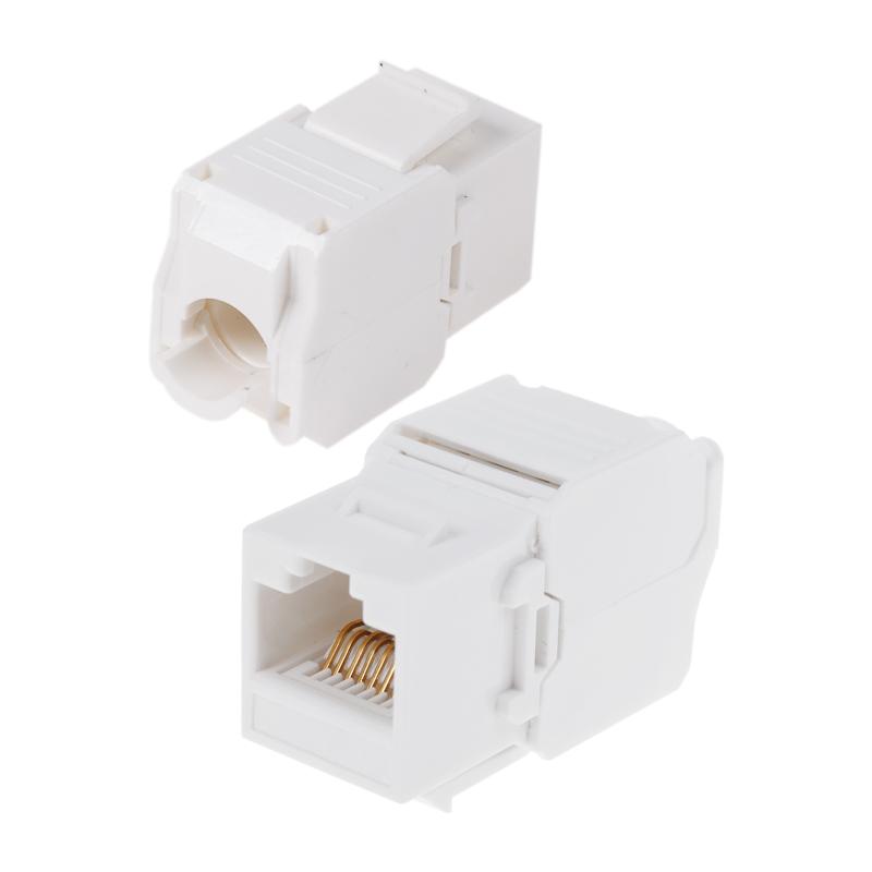 Модуль Keystone Jack RJ-45(8P8C), UTP неэкранированный, категория 6, тип 90 градусов, самозажимной, 