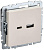 BRITE Розетка USB A+C 18Вт РЮ11-1-БрКр бежевый | BR-U22-018-K10 | IEK