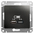 Glossa Антрацит USB Розетка A+С, 5В/2,4А, 2х5В/1,2 А, механизм | GSL000739 | SE