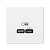 ARTGALLERY USB розетка тип-С 65Вт высокоскор.заряд. QC, PD, механизм, белый